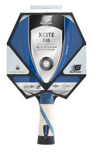 Sunflex Table Tennis Racket XCite C45 (Competition, 2.2mm Sponge, Mikado Rubber, ITTF) - 1 Racket